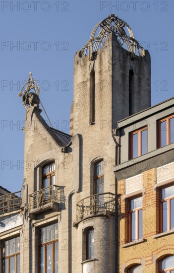 Antwerp, Art Nouveau houses, Maison du Peuple - Help U Zelve cooperative, built in 1901 by Émile