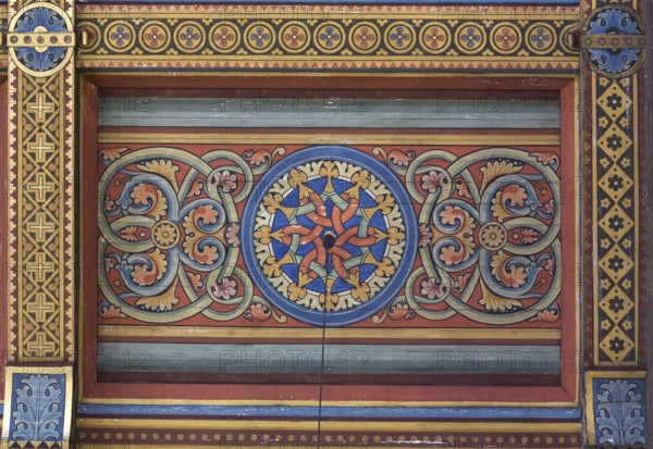 Built in 1893, ceiling paintings by Adolf Quensen, St., Sankt, Saint