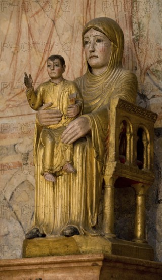 Enthroned Mother of God with child: Notre-Dame-le-Brune, 2nd half of the 12th century, St., St.,