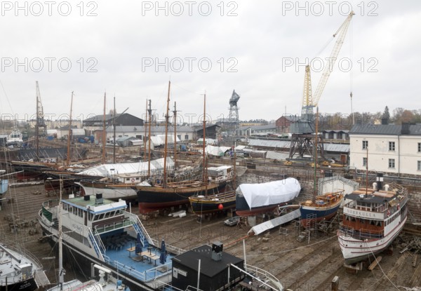 Founded in 1747 off the coast of Helsinki, dry dock, one of the oldest dry docks still in operation