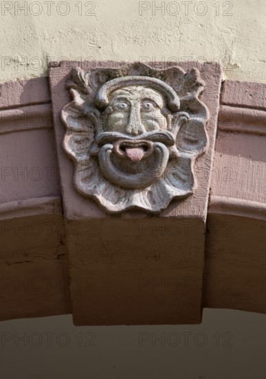 Keystone above the inner monastery gate