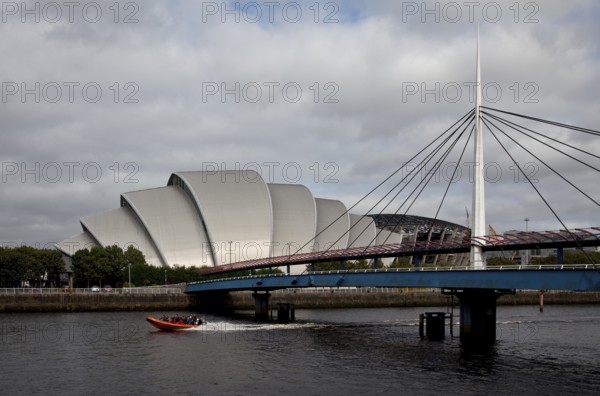 Glasgow Clyde Auditorium, concert hall, architect Sir Norman Foster, completed in 1998, called