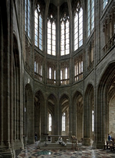 Choir inside facing east, built 1446-1521, St., Sankt, Saint