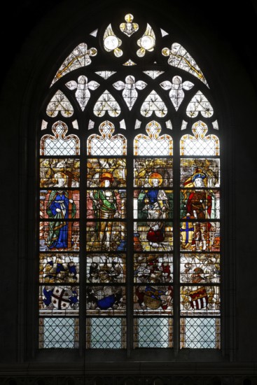 Second south-west clerestory window, St., Sankt, Saint