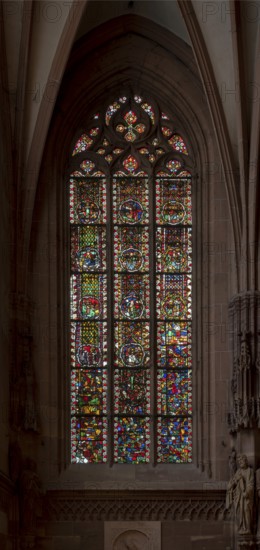 Strasbourg Cathedral, Cathédrale Notre-Dame de Strasbourg, window of the Laurentius Chapel