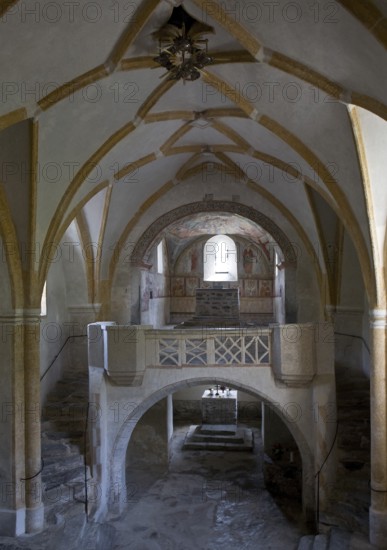 Austria Matrei East Tyrol OT Ganz St Nikolai. Inside. Gallery, St, Saint, Saint