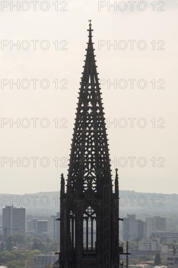 Freiburg im Breisgau, Cathedral of Our Lady, spire backlit