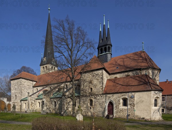 Groß Ammensleben, former monastery church. St Peter and Paul of SSO Pillar basilica begun in the