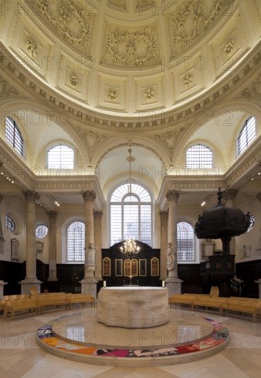 London, St Stephen Walbrook, built 1672-1679 by Christopher Wren