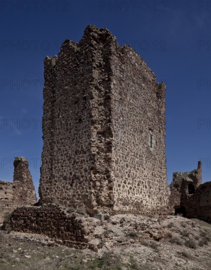 Castillo de Penas Negras courtyard view with keep Torre del Homenaje