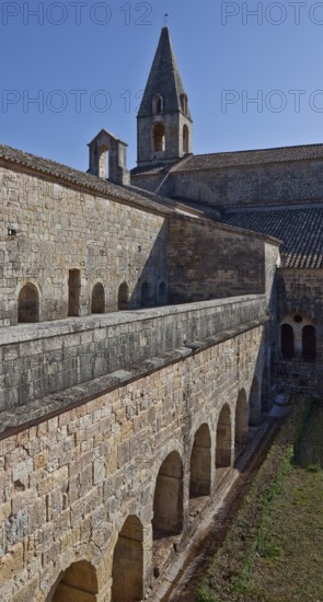 Cistercian monastery founded in 1146, cloistered east wing from the south-west, then armarium,