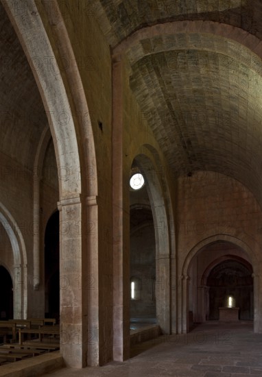 Cistercian monastery founded in 1146, church, view from the south aisle to the north-east, St.,