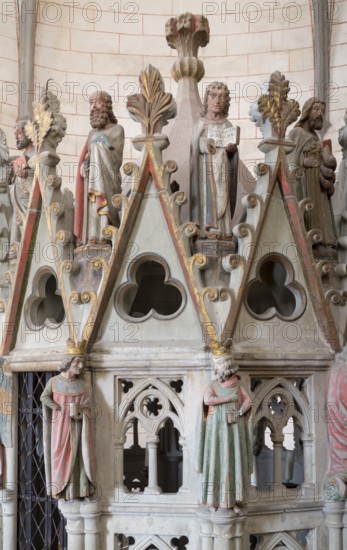 Constance, Cathedral, Holy Sepulchre in the Mauritius Rotunda, detail of the three holy kings,