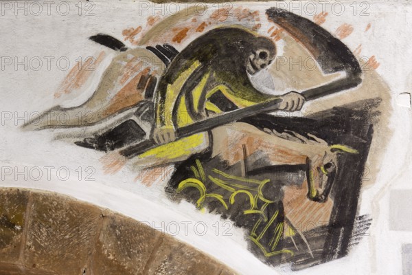 Frescoes by Peter Hecker, Apocalyptic Horseman, St., Saint, Saint