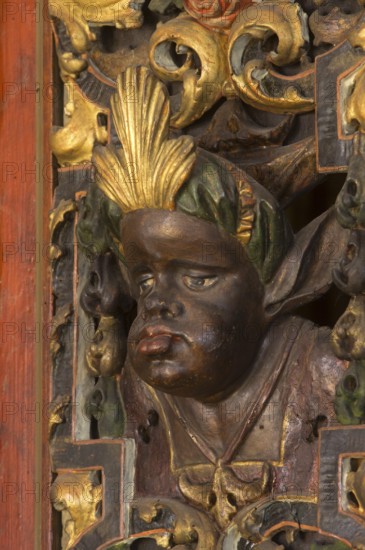 Creutzburg organ from 1735, St., Sankt, Saint