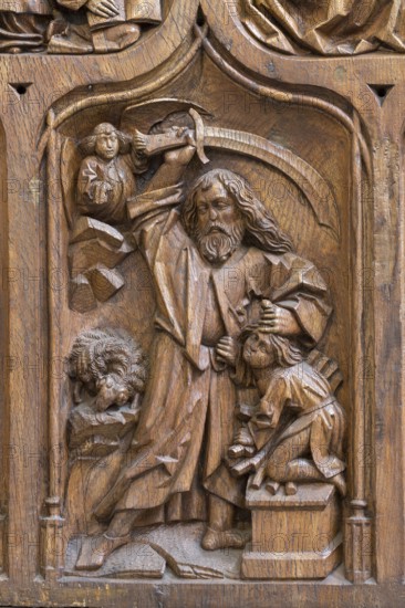 Constance, Minster, choir stalls, sculptor Heinrich Yselin and Simon Haider around 1470, stall