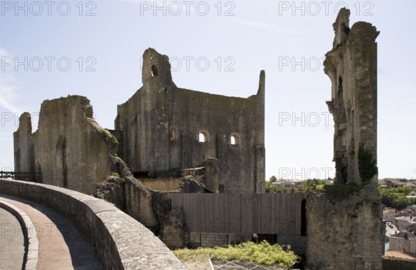 Chauvigny near Poitiers, ruins of the bishop's palace