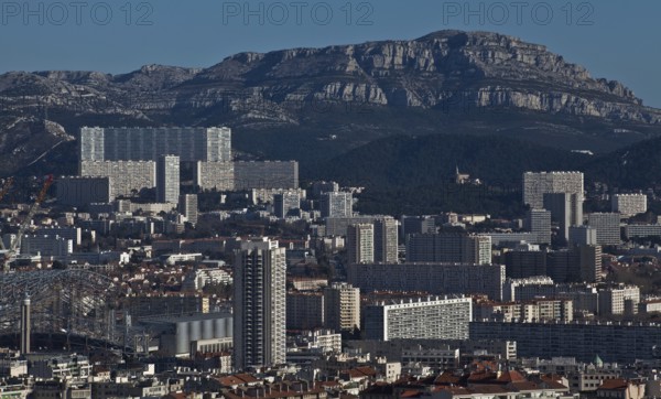 Marseille, view from the Basilique Notre-Dame-de-la-Garde to the southeast