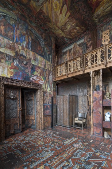 Jesteburg, Kunststätte Bossard, studio house, built 1912-1914 by Johann Michael Bossard, Edda Hall,