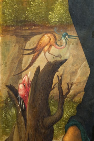 St Anthony's altar from the castle church, painting by Hans von Köln, Lübeck 1522, Demons and