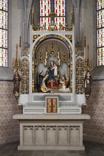 Main altar (without altar cloth and candlestick), St., Sankt, Saint