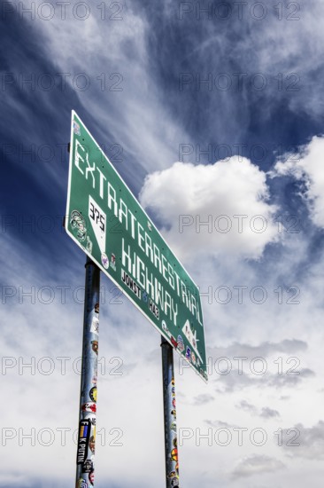 Extraterrestrial Highway sign, Nevada, USA, North America