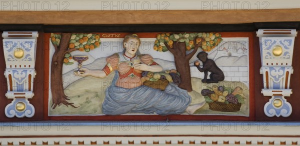 House to the wide hearth, allegory sense of taste (Gustus)