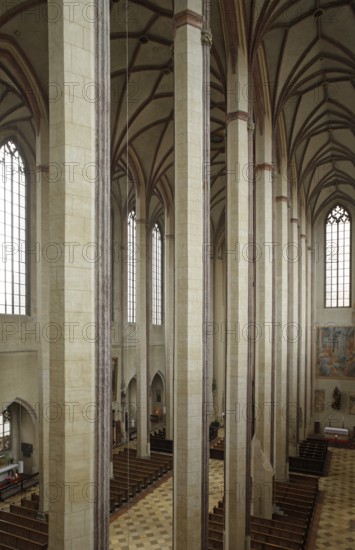 View from the organ loft to the east into the south aisle, St., Sankt, Saint