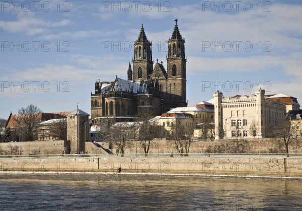 Choir from the north-east across the Elbe, St., Sankt, Saint