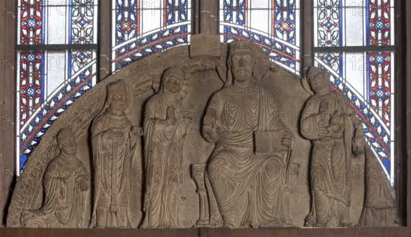 Worms, St Peter's Cathedral, Romanesque tympanum in the south aisle