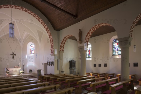 View to the south-east with restored wall painting, built 1922-1924 by Johann Mertzenich, St.,