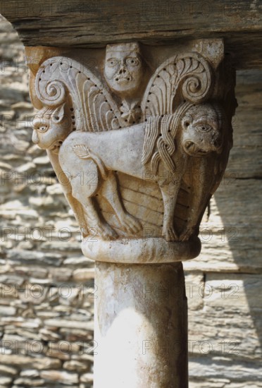 Capitals in the cloister, 12th century, St., Saint, Saint