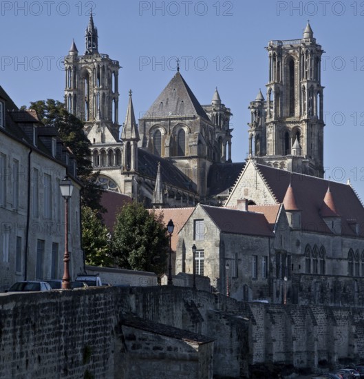 View from north-east, bottom right Bishop's Palace, St., Sankt, Saint