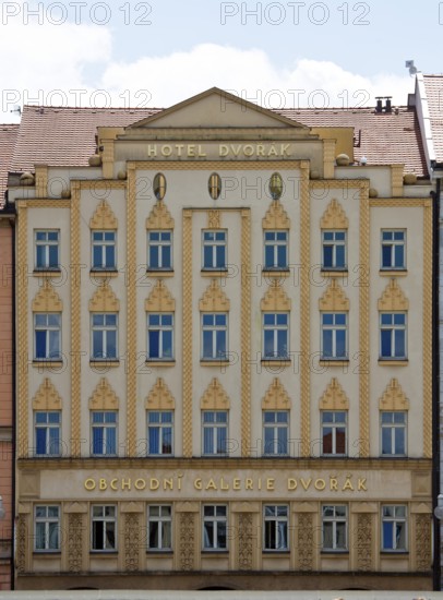 Ceske Budejowice, Budweis, Market Square, Premysla Square, Hotel Dvorak