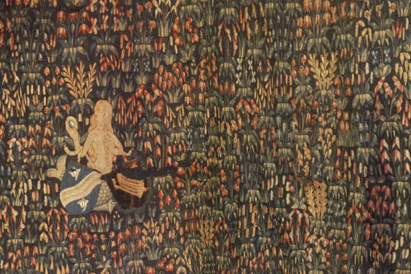 Carpet with flowers and siren behind the high altar, St., Sankt, Saint