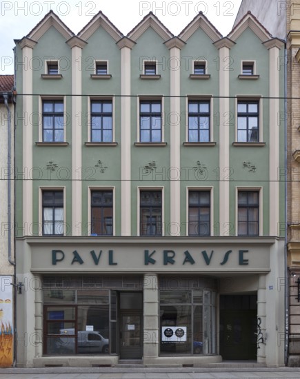 Halle an der Saale. Residential and commercial building at Geiststraße 39, built in 1870,