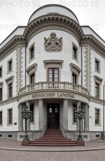 Former ducal palace, built in 1837-41 by Georg Moller, main portal