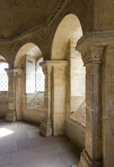 Interior of the apse in the church of the medieval Simeonstift, 11th century, St., Sankt, Saint