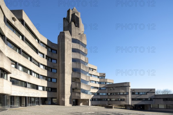 Bergisch-Gladbach, district of Bensberg, town hall, built 1964-1969 by Gottfried B?hm on the ground