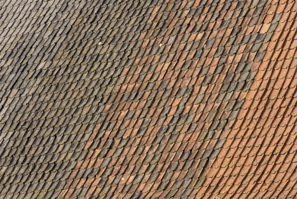 Roof tiles on the barn