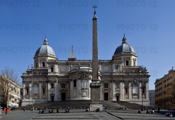 Seen from the Piazza dell'Esquilino with obelisk from the north-west, architect Giuliano da