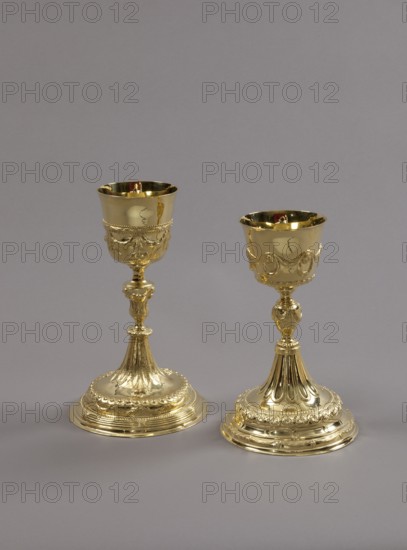 Two chalices, goldsmithing and textile art from the 16th to the 20th century, St., Sankt, Saint