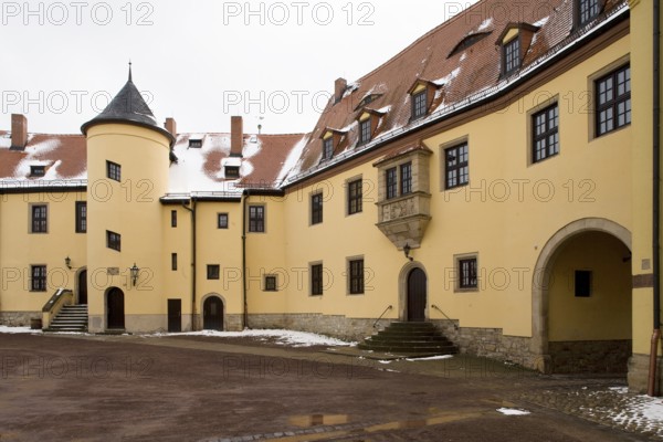 Castle courtyard from the north-west