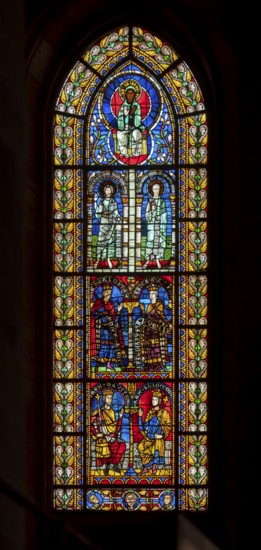 Strasbourg Cathedral, Cath?drale Notre-Dame de Strasbourg, window of the north transept, left
