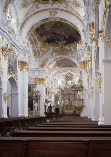 Interior view, Abbey of Our Lady, view to the choir, St., Sankt, Saint