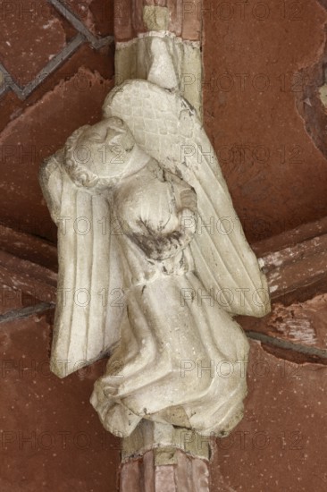 North wing of the cloister, angel as keystone in the vault, St., Sankt, Saint
