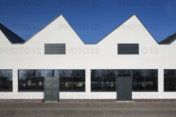 Krefeld, Vereingte Seidenweber AG Verseidag, Shedhallen (dye works), built in 1931/1935 by Mies van