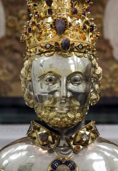 Cornelius Chapel, reliquary bust of St Cornelius, 14th century, St, Saint, Saint