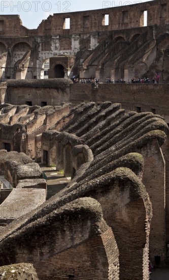 Brick masonry substructures for the spectator stands