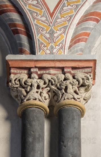 Brauweiler near Pulheim, St Nicholas Abbey Church, choir, blind arcades on the south wall, double